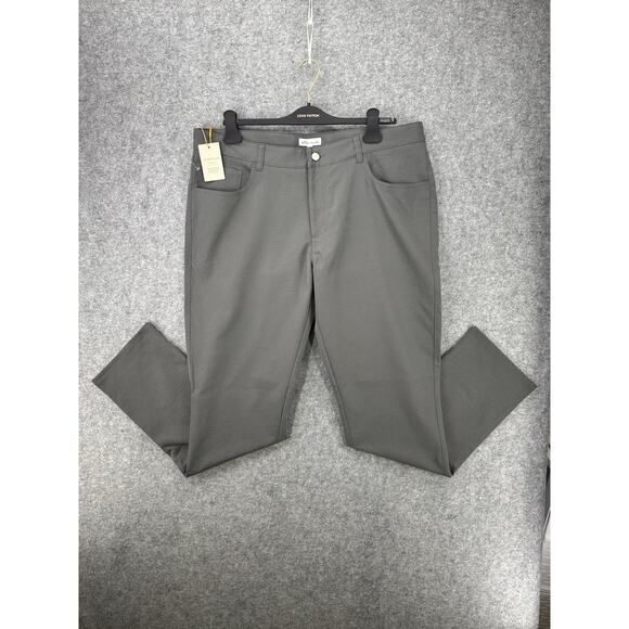 Peter Millar Crown Sport 5 Pocket EB66 Performance Pants Iron Gray 38x32 $160 - Picture 1 of 16